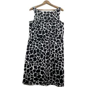 Ann Taylor‎ dress women’s 12 P, sleeveless, abstract, lined